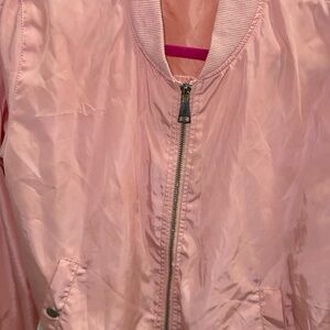 Chic Pink Bomber Jacket for Women